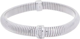 Meshmerise 18K Plated 0.10 Ct. Tw. Diamond Mesh Bangle