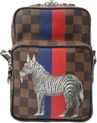 Louis Vuitton Pre-owned Cross Body Bags, male, Brown, Size: ONE SIZE Pre-owned Damier Canvas Shoulder Bag