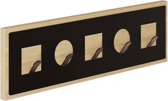 Dmora Dmora - Perchero Isildur, Perchas, Percha Multiusos, Perchero De Pared, 54x2 H16 Cm, Roble