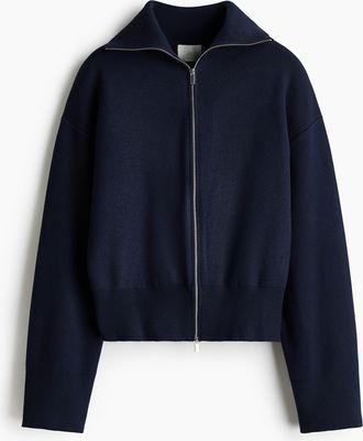 H&M Cardigan mit Zipper - Blue