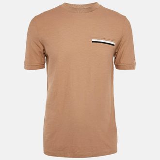 HUGO BOSS Boss By Hugo Boss Brown Cotton Crew Neck T-Shirt