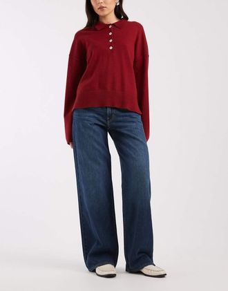 Levi's Jeans ampia a vita super bassa blu scuro