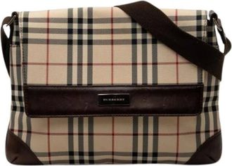 Burberry Pre-owned Cross Body Bags, female, Beige, Size: ONE SIZE Pre-owned Vintage House Check Crossbody Bag