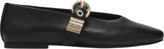 Steve Madden Lucia - Dames - Ballerinas - Zwart - 38 EU - Leer - Schoenen