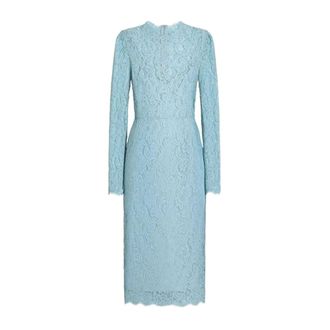 Dolce & Gabbana Midi Dresses, female, Blue, Size: XL Midi Dresses