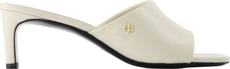 Anine Bing Jayden Mule Sandalen - Dames - Muiltjes - Beige - 40 EU - Leer - Schoenen