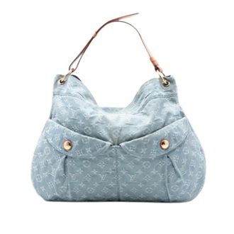 Louis Vuitton Pre-owned Shoulder Bags, female, Blue, Size: ONE SIZE Pre-owned Denim Shoulder Bag