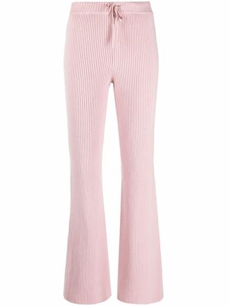 Alberta Ferretti Pantaloni svasati a coste - Rosa