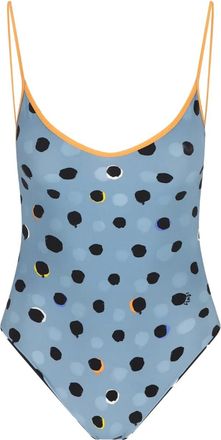 Fendi polka-dot swimsuit - Blauw