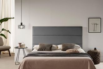 Moonia Cabecero Tapizado Genova Polipiel 130x120x8 Cm - Moonia