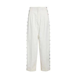 Bode Pantaloni Button Jar - - Trousers - Donna - Multicolore - W26