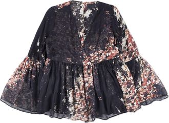 Intermix Kenai Floral Babydoll Blouse Size S
