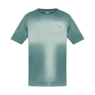 Diesel Tops, Heren, Blauw, S, Katoen, T-shirt