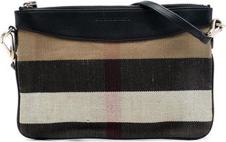 Burberry Pre-owned Burberry Mega Check Canvas Peyton Crossbody BYCN4TW196NIF042