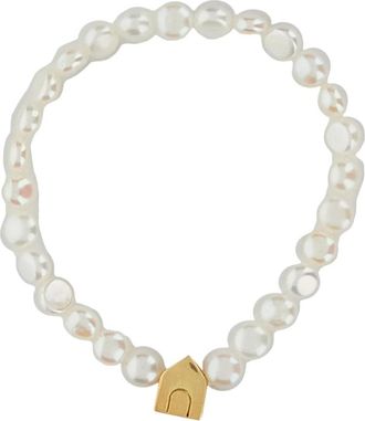 Aliita Casita Bold Flat Pearl Armband - Dames - Armbanden - Wit - ONE Size - Accessoires