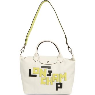 Longchamp Le Pliage Medium Crossbody Bag in White at Nordstrom Rack
