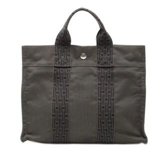 Herm&egrave;s Pre-owned Tote Bags, female, Gray, Size: ONE SIZE Pre-owned Herline PM Tote Bag