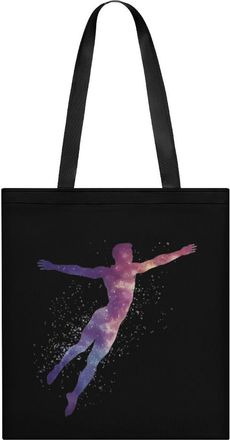 Generic Gymnastics Man Womens Tote Casual Shopping Bag Lightweight Shoulder Bags Hobos Handbag for Work Travel Daily 35x40cm