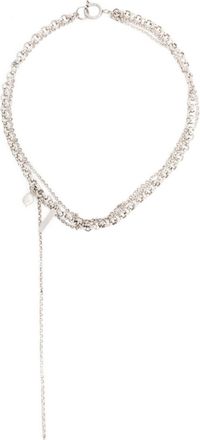 Justine Clenquet palladium-plated chain-link necklace - women - Palladium Plated Brass - One Size - Silver