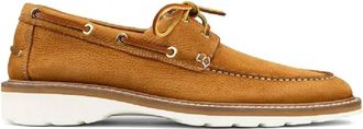 Donald J Pliner Womens Dempsey Boat Shoe In Saddle