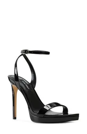Nine West Zadie Platform Sandal in Black Patent at Nordstrom Rack, Size 5.5