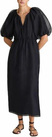 Rebecca Taylor Silk Chiffon Bubble Pencil Dress in Midnight at Nordstrom, Size X-Small