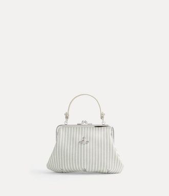 Vivienne Westwood Granny Frame Purse Classic Oxford Shirt Thyme-stripe