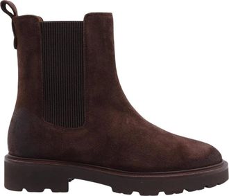 Geox Stijlvolle enkellaarsjes voor vrouwen - Dames - Chelseaboots - Bruin - 38 EU - Schoenen