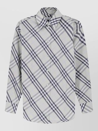Burberry checked cotton long-sleeve shirt