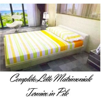 Trade Shop Trade Shop - Juego De Cama De Forro Polar S&aacute;bana Superior E Inferior 2 Fundas De Almohada Naranja Verde