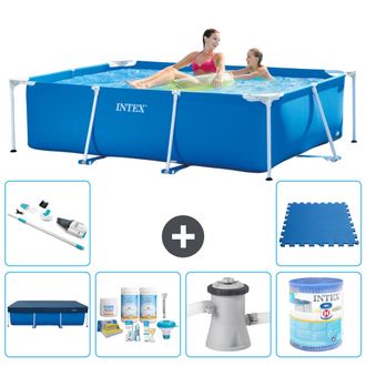 Intex Piscina Con Estructura Rectangular - 220x150x60 Cm - 7-piezas S30055