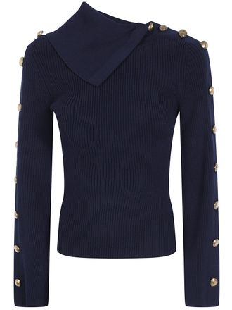 Elisabetta Franchi Sweater Viscose Tricot Round Neck