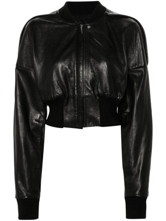 Rick Owens Giacca in pelle - Nero