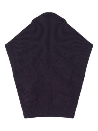Lanvin High Neck Short Sleeve Sweater