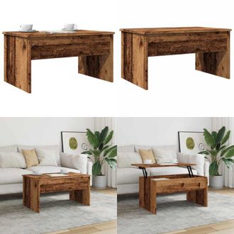 vidaXL Tavolino da Salotto Rovere Antico 80x50,5x41,5 cm in Truciolato - Tavolo da pranzo - Tavolo da lavoro