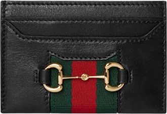 Gucci Tarjetero Web con Herraje Horsebit - Accessories - Mujer - Negro - ONE SIZE