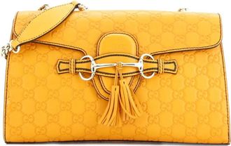 Gucci Emily Chain Flap Bag Guccissima Leather Medium shoulder bag - Oranje
