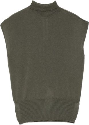 Rick Owens Top smanicato Concordians Sl a collo alto - Verde