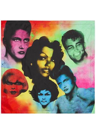 Versace Foulard Printed Silk Twill Scarf - Multicoloured 1 - One Size