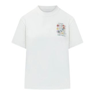 Casablanca T-Shirts, female, White, Size: XS Classic Tee