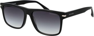 Trussardi Black Acetate Mens Sunglasses