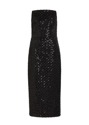 Rebecca Vallance Neve Sequin-embellished Midi Dress - Black - 10 (UK10 / S)