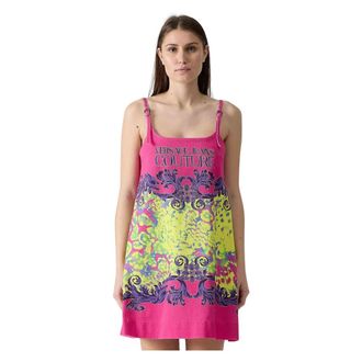 Versace Jeans Couture Dames, Jurken, Veelkleurig, Maat: XS Katoen