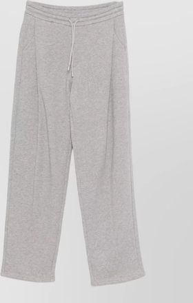 Emporio Armani cotton sweatpants wide leg back pocket