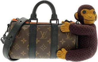 Louis Vuitton Pre-owned Monogram Keepall XS Boston Bag - Dames - Vintage Handtas - Bruin - ONE Size - Vintage
