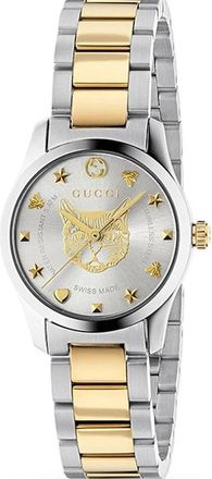 Gucci G-Timeless Armbanduhr - Dames - Horloges - Grijs - ONE Size - Accessoires