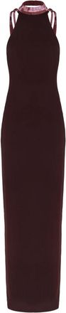 The Attico Midi Jurk in Cady - Dames - Maxi kleedjes - Paars - M - Kleedjes