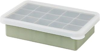 OEM Bandeja De Silicona Para Cubitos De Hielo Con Tapa - Juego De 2 Piezas - 30 Compartimentos - Cubitos De Hielo Cuadrados - 3,5 Cm