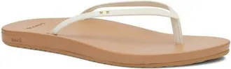 Sanuk Polly Flip Flop in White/tan at Nordstrom, Size 11