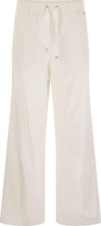 Herno Resort Cotton Trousers With Drawstring